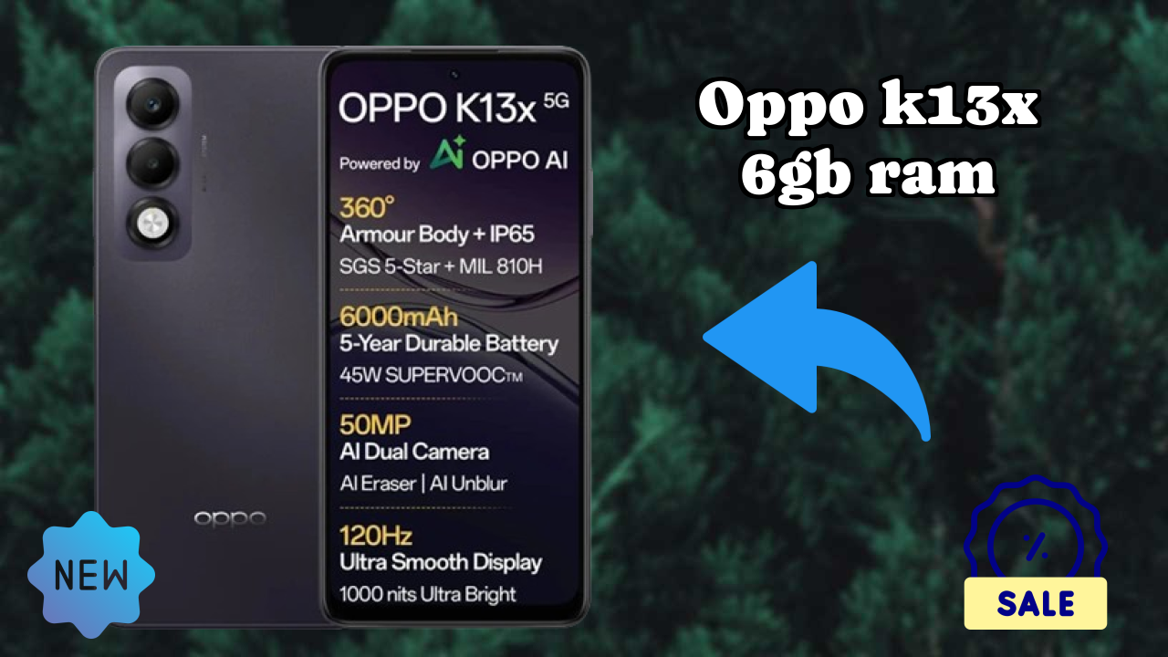 OPPO K13x 6GB RAM Display Technology: LCD Quality